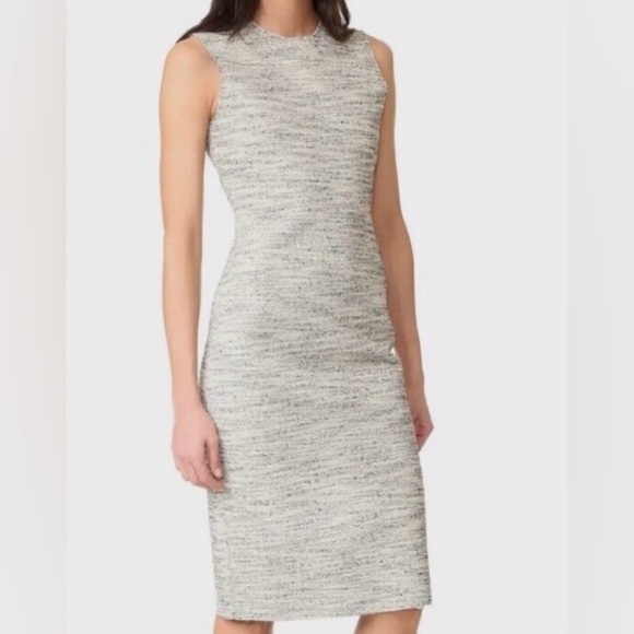 THEORY Eano Branson salt & pepper sheath dress. Body con w/ stretch. Like new. - Picture 2 of 9
